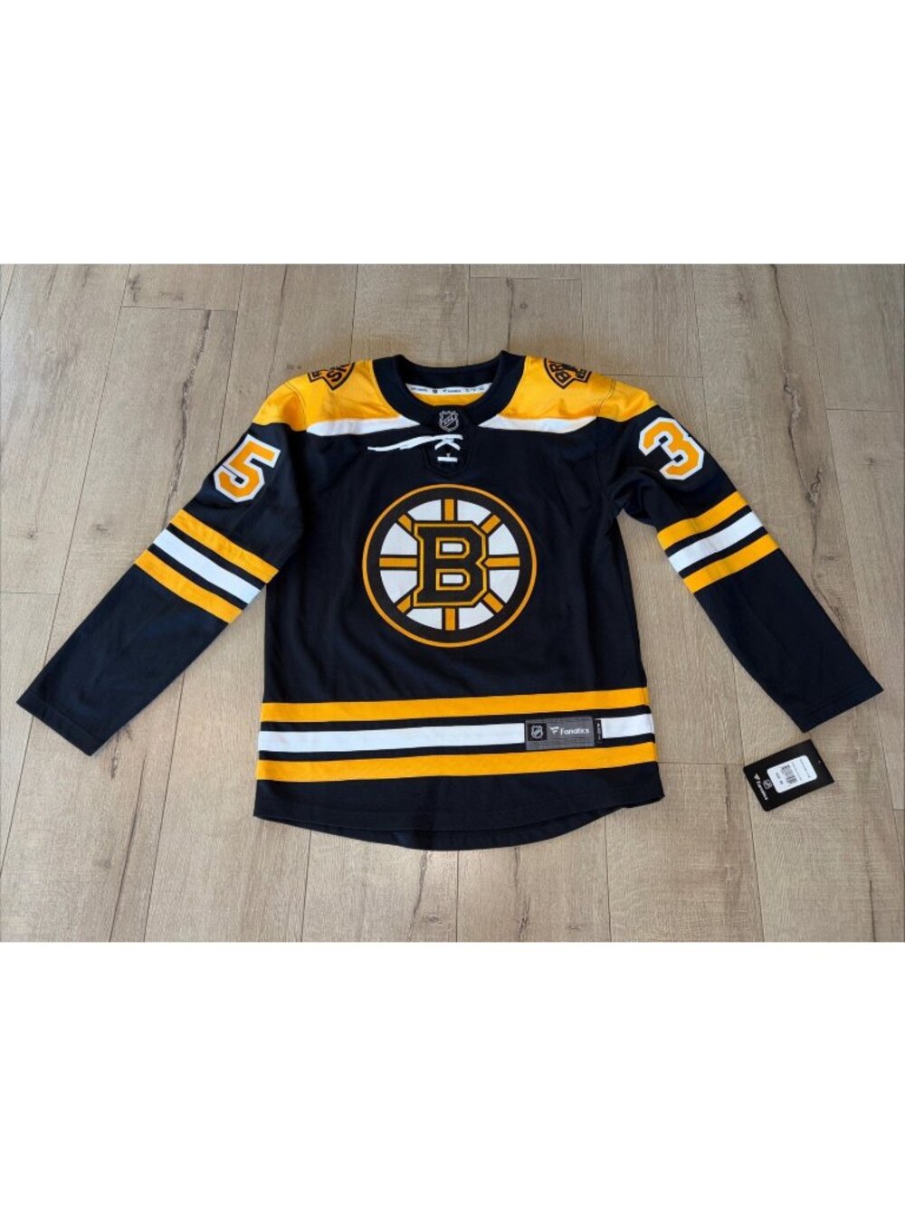 NHL Boston Bruins Fanatics Hockey Jersey Ulimark Size XS Home NWT